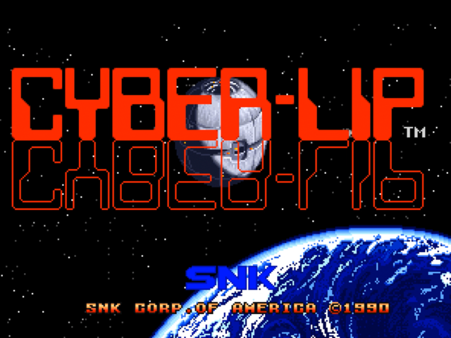 Cyber-Lip title screen for Neo Geo CD